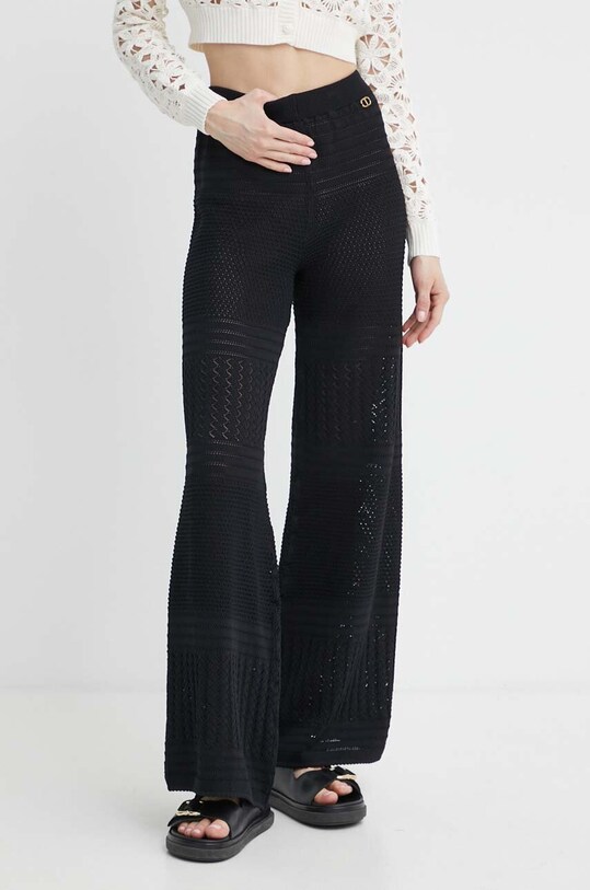 Twinset spodnie 241TT3163 czarny SS24