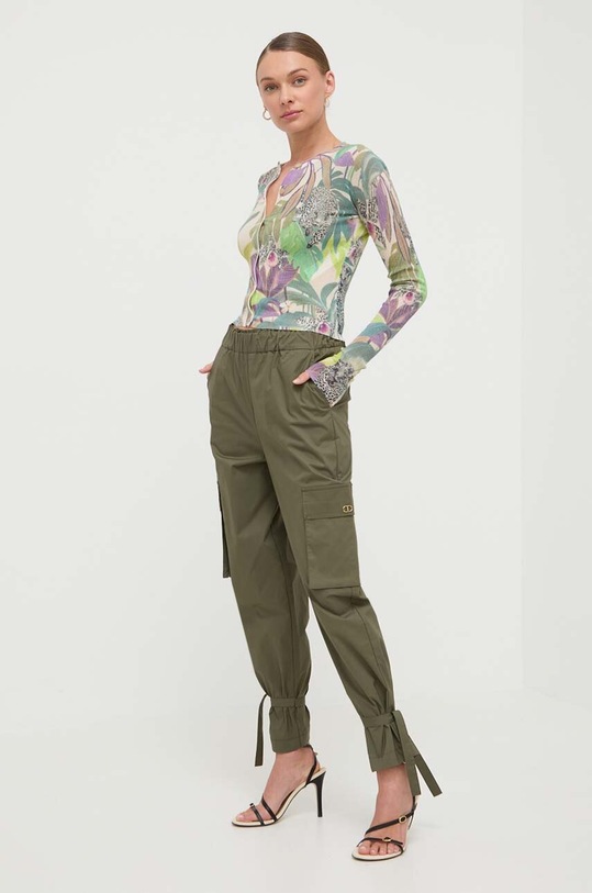 Twinset pantaloni 241TF2018 verde SS24