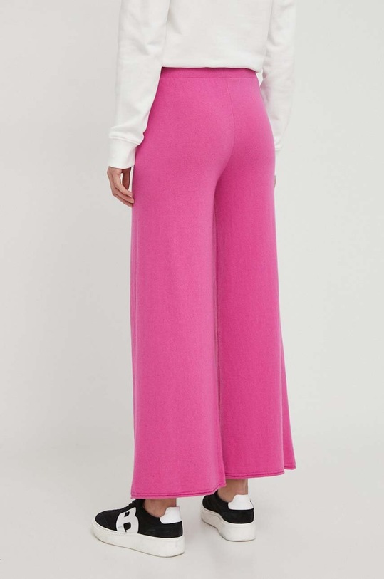 Odzież United Colors of Benetton spodnie dresowe z domieszką wełny 1035DF00F różowy