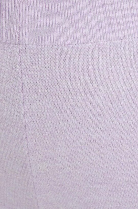 United Colors of Benetton pantaloni de trening cu amestec de lână violet 1035DF00F