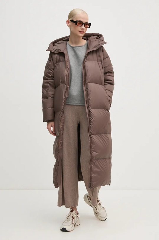 United Colors of Benetton spodnie dresowe z domieszką wełny 1035DF00F beżowy AW24