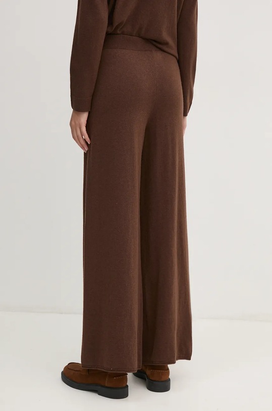 Odzież United Colors of Benetton spodnie dresowe z domieszką wełny 1035DF00F brązowy