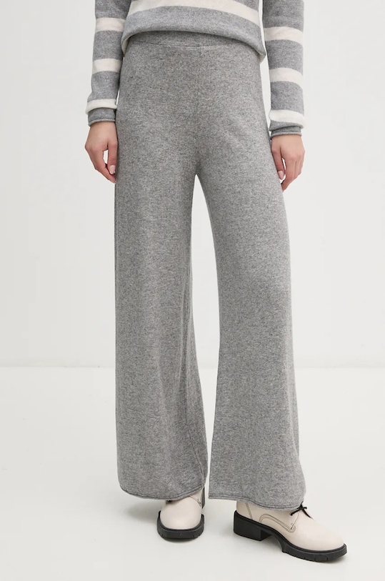 United Colors of Benetton spodnie dresowe z domieszką wełny szary 1035DF00F