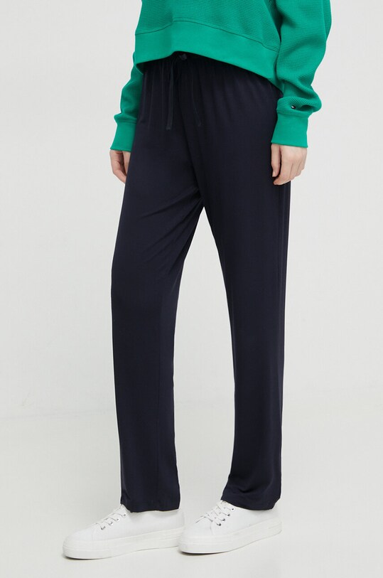 Παντελόνι lounge Tommy Hilfiger με ελαστάν σκούρο μπλε UW0UW02842