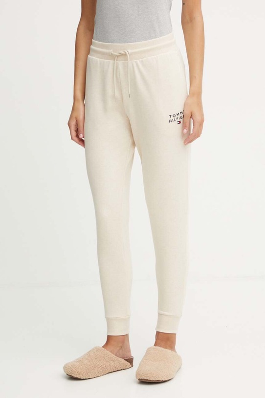 Kalhoty Tommy Hilfiger pletenina béžová UW0UW04522