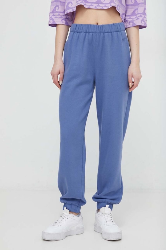 Hollister Co. pantaloni de trening tricotaj bleumarin KI347.4010.201