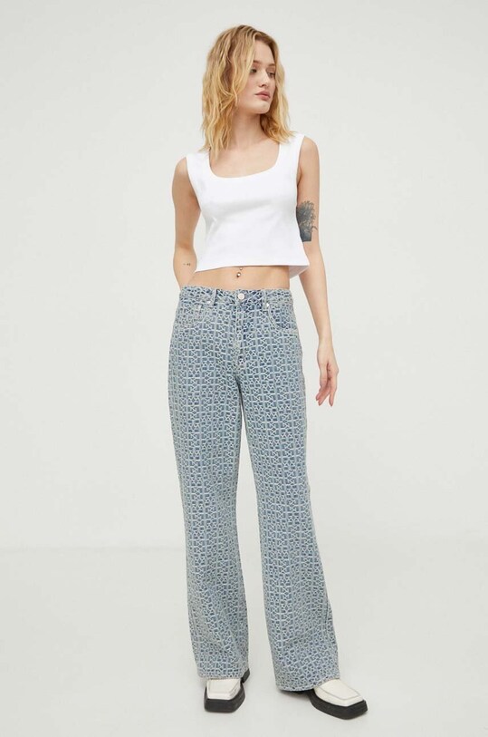 Gestuz jeansy niebieski 10908696