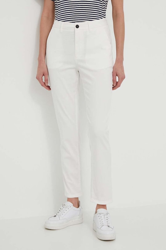 North Sails spodnie z elastanem biały 074770