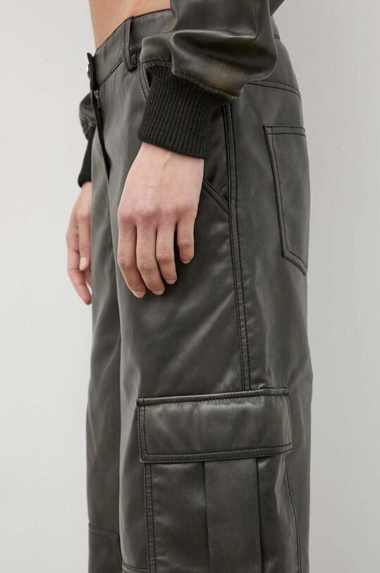 2NDDAY spodnie 2ND Edition Franz - Uneven PU 2ND 2242562837 brązowy