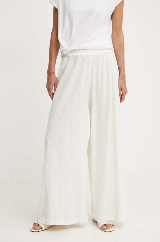 United Colors of Benetton spodnie bawełniane bawełna beżowy 4XEA5F00A