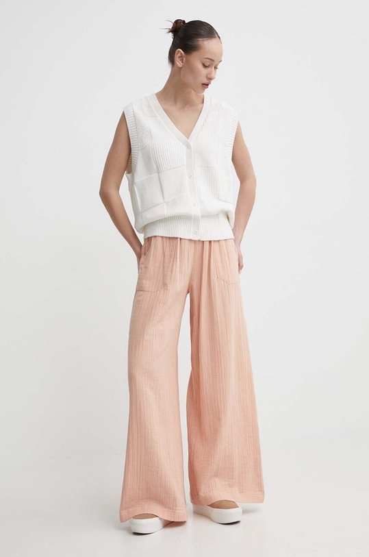 Roxy pantaloni in cotone ERJNP03546 arancione SS24