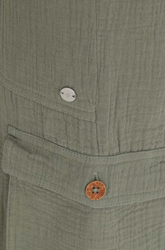Roxy pantaloni de bumbac verde ARJNP03286
