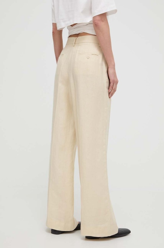 Oblačila Lanene hlače Weekend Max Mara 2415131022600 bež