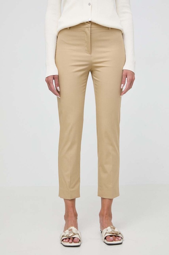 Weekend Max Mara spodnie 2415131032600 beżowy SS24