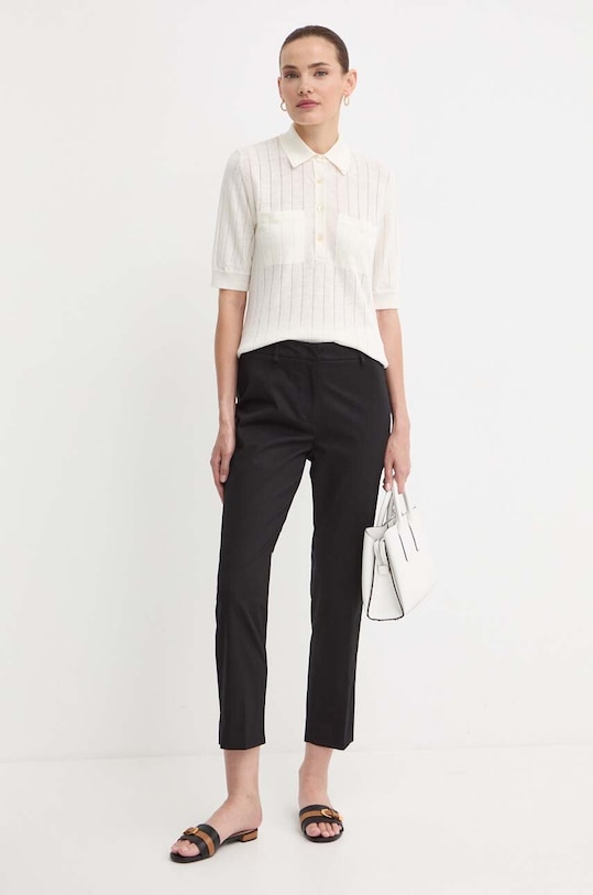 Weekend Max Mara spodnie 2415131032600 czarny SS24
