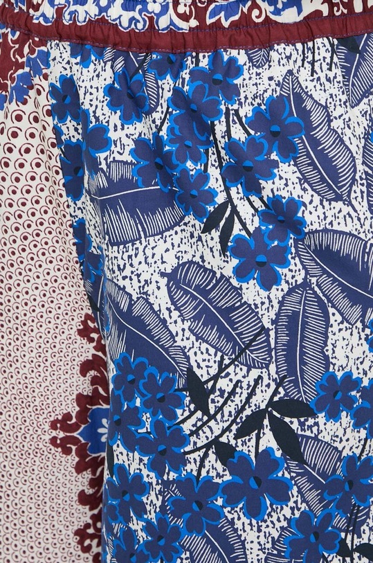 Bavlněné kalhoty Weekend Max Mara 2415131112600 modrá