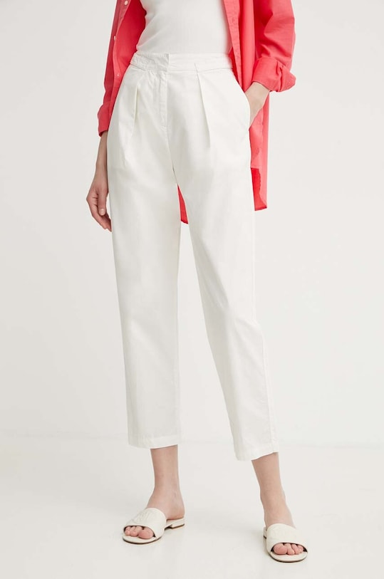 United Colors of Benetton spodnie bawełniane bawełna beżowy 4AC7DF06L