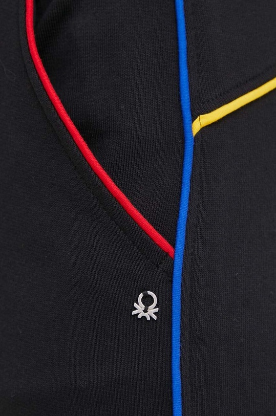 United Colors of Benetton spodnie dresowe bawełniane czarny 3J68DF010