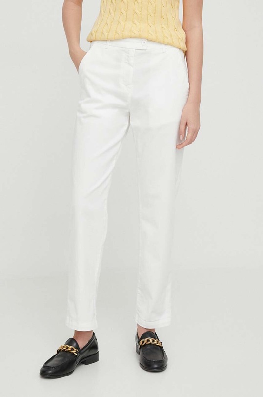 United Colors of Benetton spodnie z elastanem beżowy 4GD7DF007