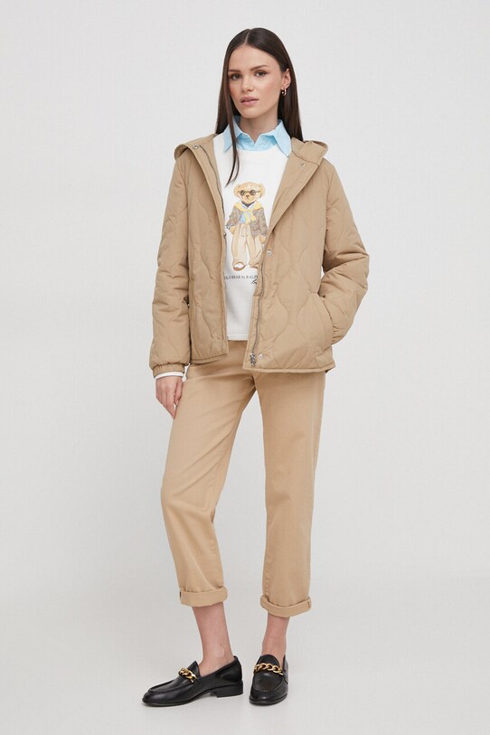 United Colors of Benetton pantaloni 4GD7DF007 bej SS24