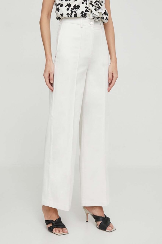 United Colors of Benetton nadrág sima bézs 4TDCDF05Z