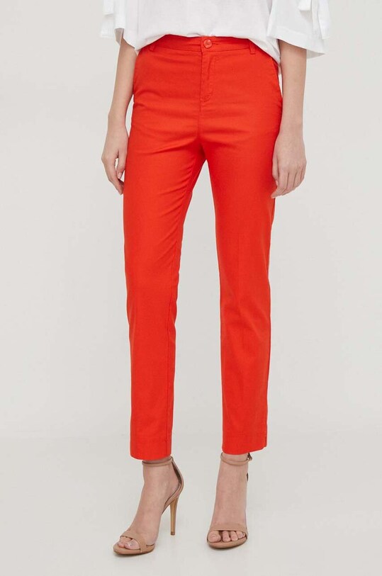 United Colors of Benetton pantaloni potrivit portocaliu 4CV0558S4