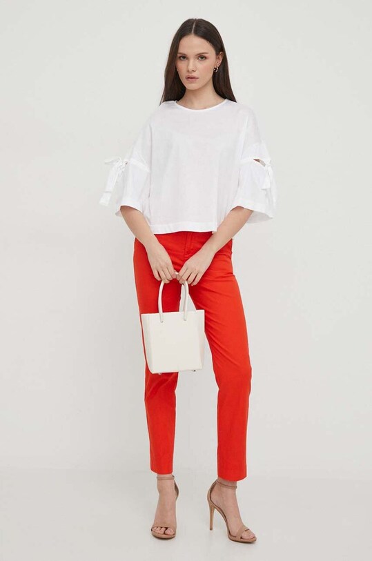 United Colors of Benetton pantaloni 4CV0558S4 portocaliu SS24