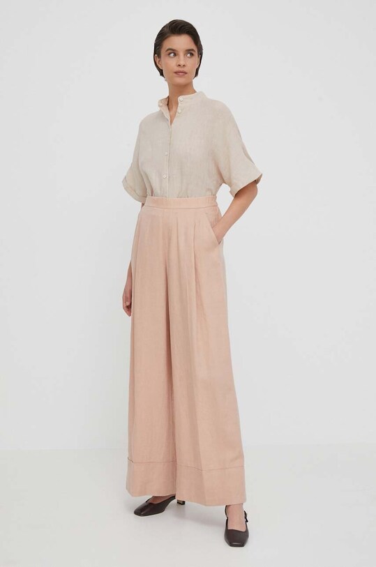 United Colors of Benetton pantaloni din in 4AGHDF016 roz SS24
