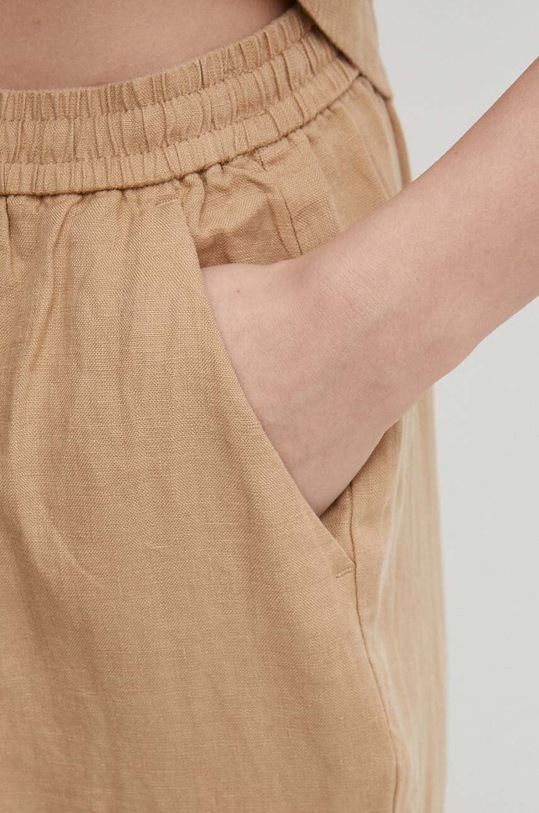 United Colors of Benetton pantaloni din in bej 4AGHDF03C