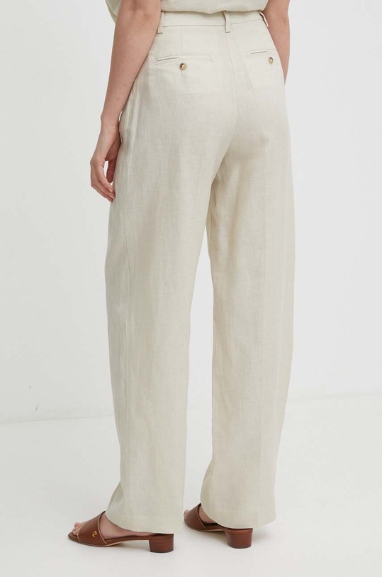 Одежда Льняные брюки United Colors of Benetton 4AGHDF05W бежевый