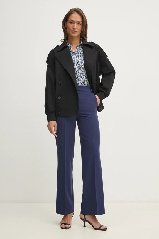 Sisley pantaloni 4KVXLF02I bleumarin SS25