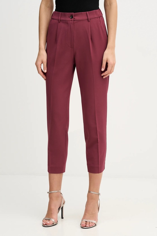 Nohavice Sisley burgundské 4KVXL5CM7