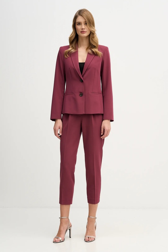 Nohavice Sisley 4KVXL5CM7 burgundské AW25