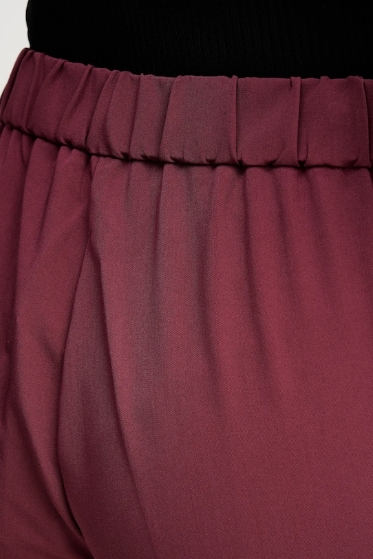 Nohavice Sisley burgundské 4KVXL5CM7