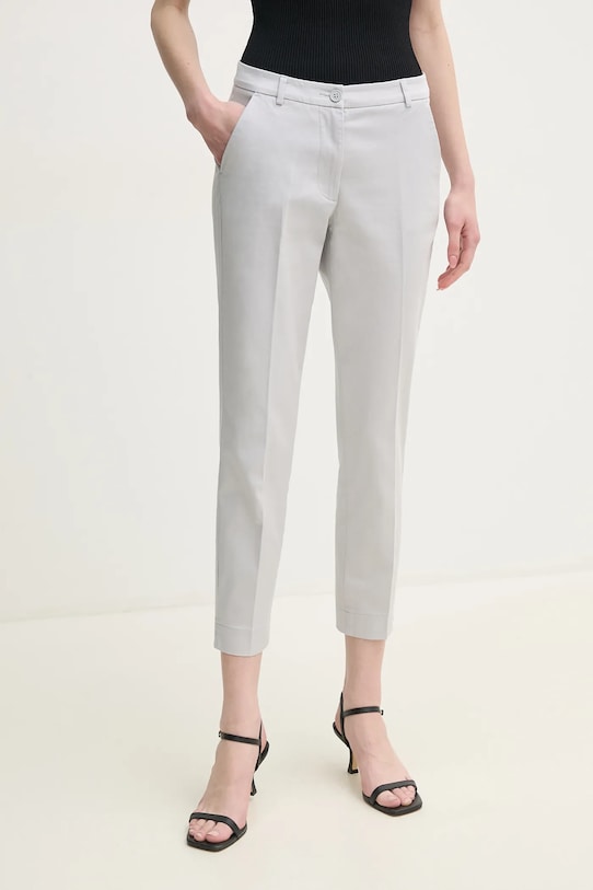 Sisley spodnie z elastanem szary 4BYW55AH6