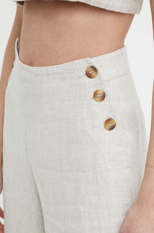 Alohas spodnie lniane R100509 beżowy