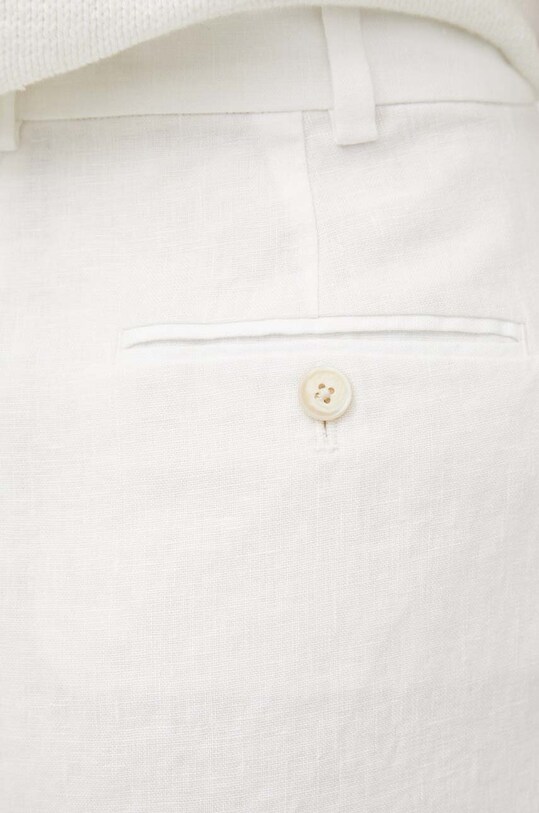 Polo Ralph Lauren pantaloni in lino bianco 211935391