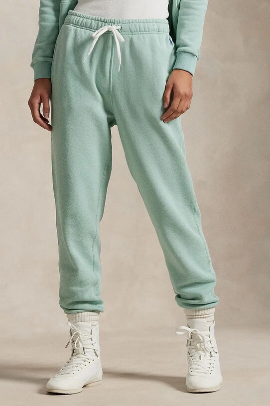 Βαμβακερό παντελόνι Polo Ralph Lauren 211935585 πράσινο SS25