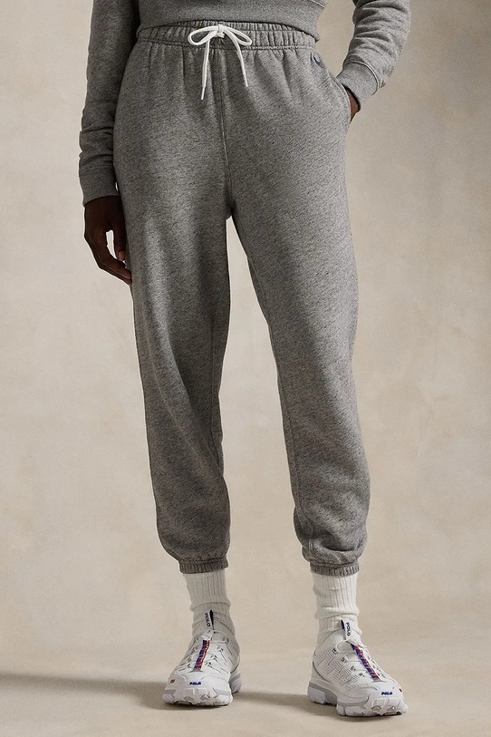 Polo Ralph Lauren spodnie dresowe bawełniane bawełna szary 211935585