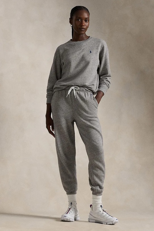 Odzież Polo Ralph Lauren spodnie dresowe bawełniane 211935585 szary