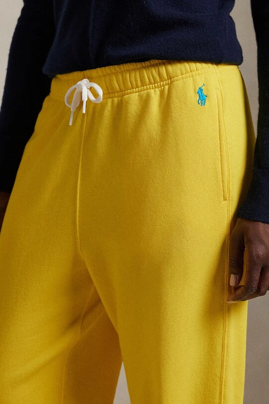 Polo Ralph Lauren pantaloni della tuta di cotone giallo 211935585
