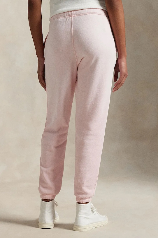 Bavlnené tepláky Polo Ralph Lauren 211935585 ružová SS25