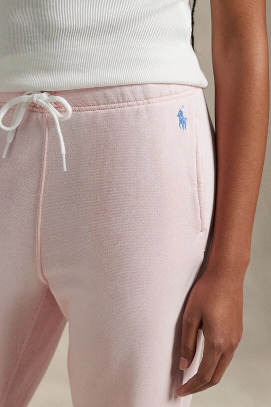 Polo Ralph Lauren pantaloni della tuta di cotone rosa 211935585