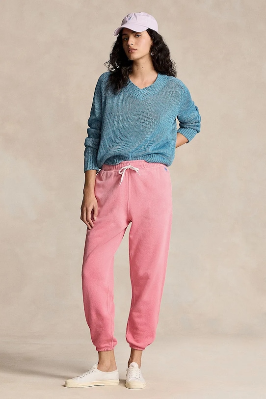 Oblečení Bavlněné tepláky Polo Ralph Lauren 211935585 růžová