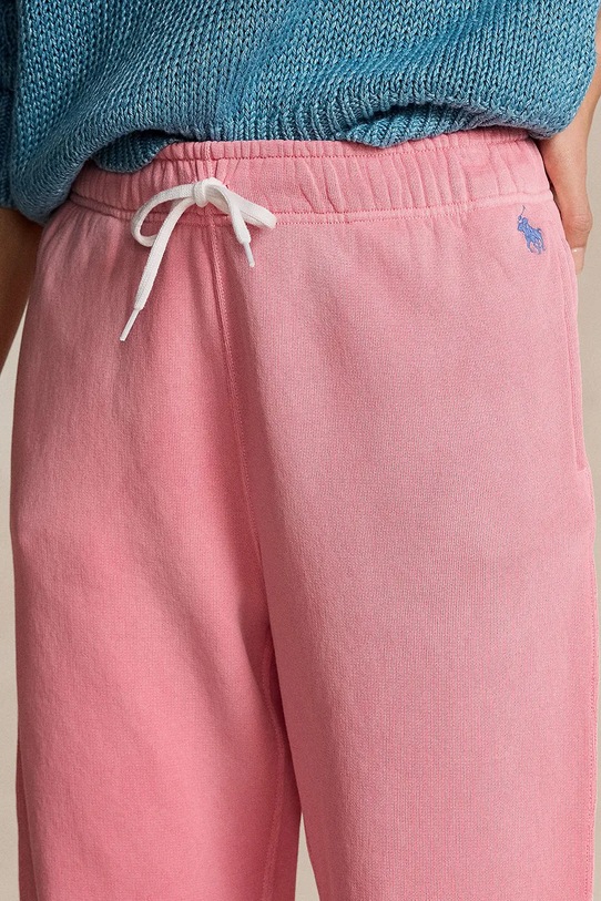 Bavlněné tepláky Polo Ralph Lauren růžová 211935585