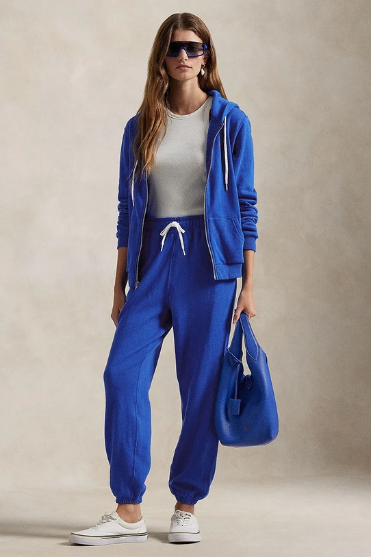 Одяг Бавовняні спортивні штани Polo Ralph Lauren 211935585 блакитний