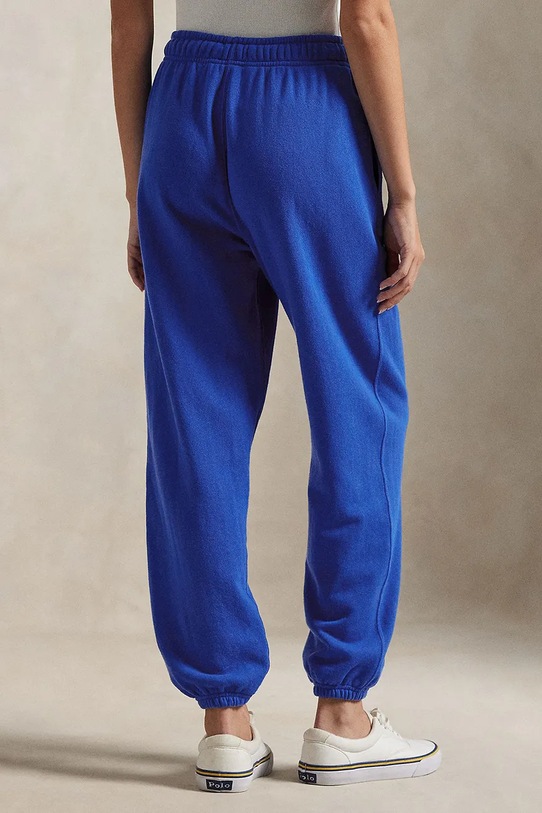 Бавовняні спортивні штани Polo Ralph Lauren 211935585 блакитний SS25