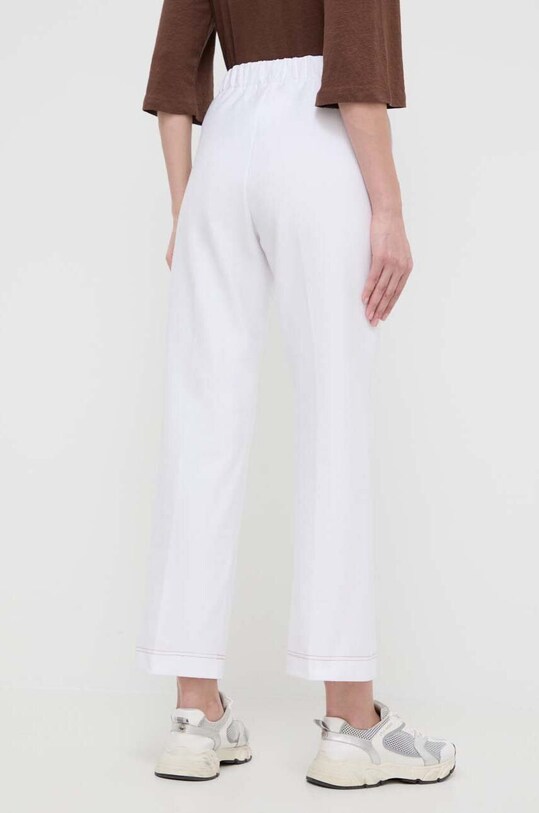 Ρούχα Παντελόνι Max Mara Leisure 2416781108600 λευκό