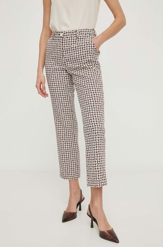 Hlače Sisley 4OLRLF04M bež SS24