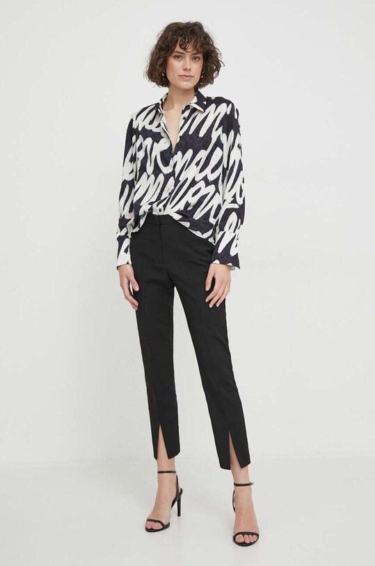 Sisley pantaloni 4LKSLF04V negru SS24